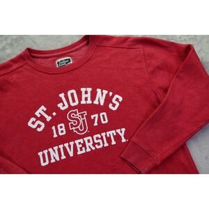 St. John's University Red Storm SU 1870 Red Crew Neck Sweatshirt Men's‎ Size S